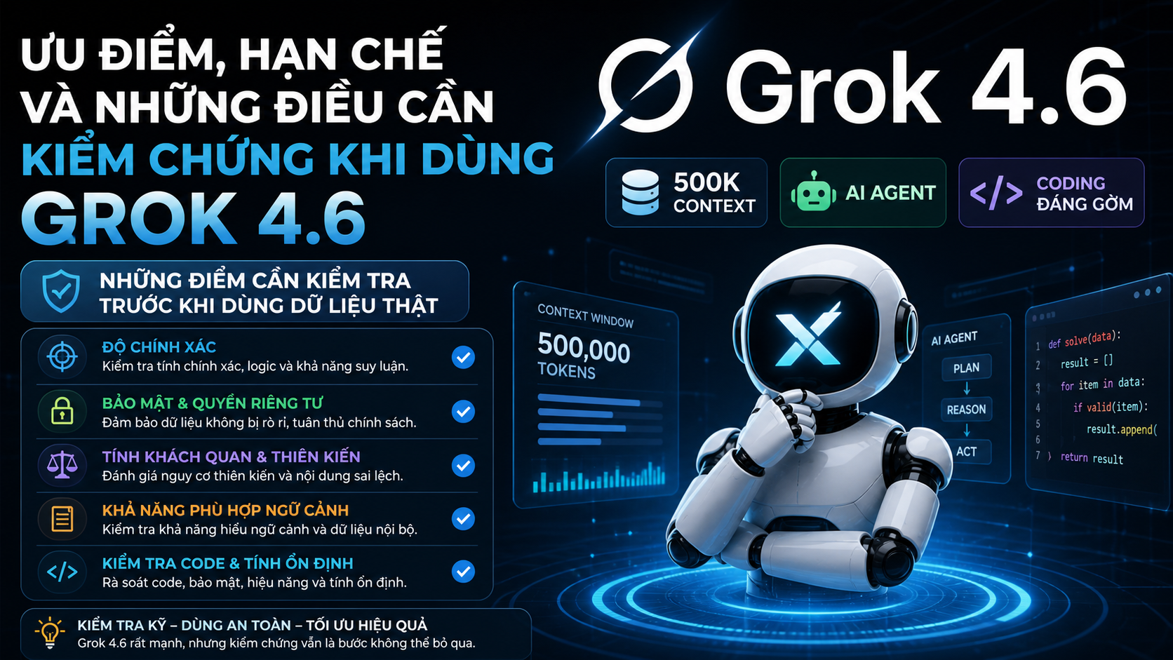 Ưu Điểm, Hạn Chế Và Những Điều Cần Kiểm Chứng Khi Dùng Grok 4.6 - Grok 4.6 có gì mới