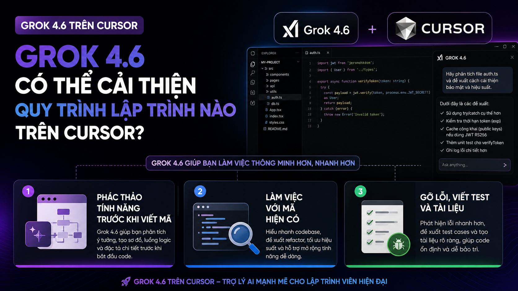 Grok 4.6 có thể cải thiện quy trình lập trình nào trên Cursor? Grok 4.6 có thể cải thiện quy trình lập trình nào trên Cursor? - Grok 4.6 Cursor