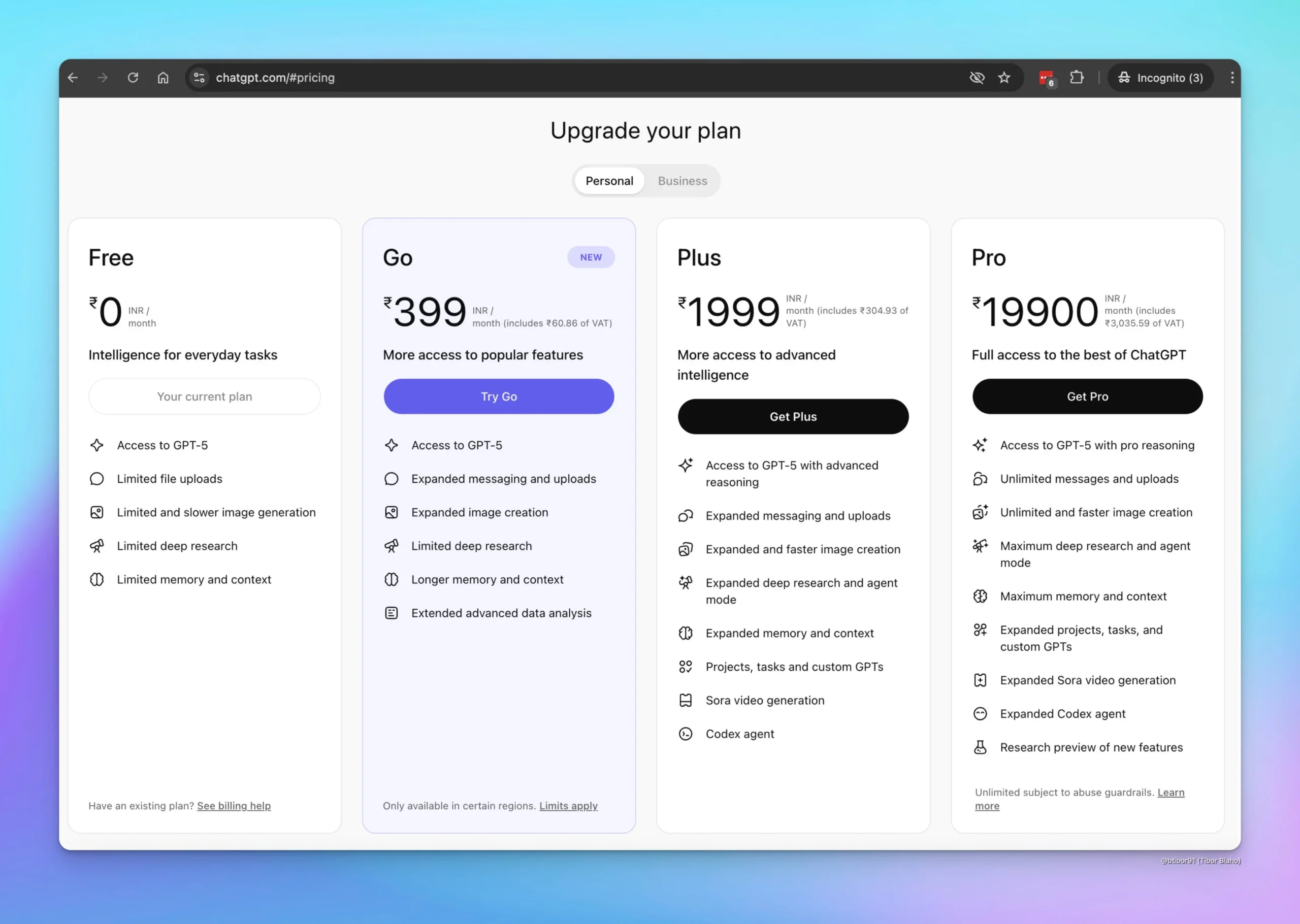 New ChatGPT Go Plan has been added!!! : r/AI_India