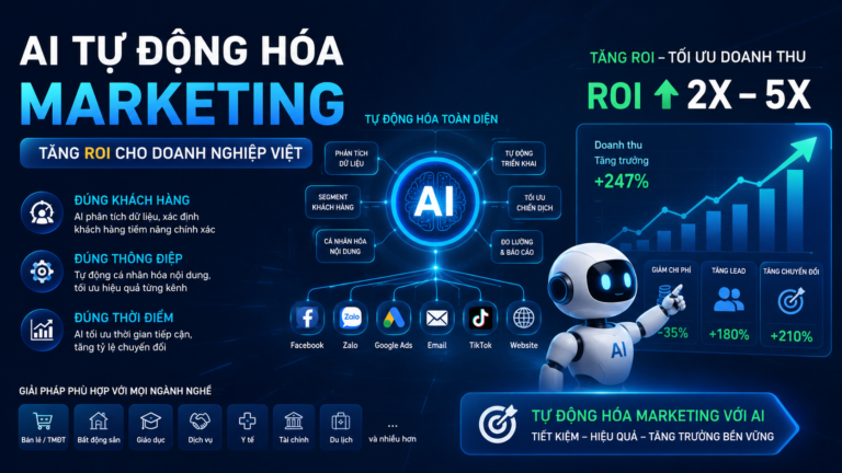 AI tự động hóa marketing: Tăng ROI cho doanh nghiệp Việt - AI tự động hóa marketing