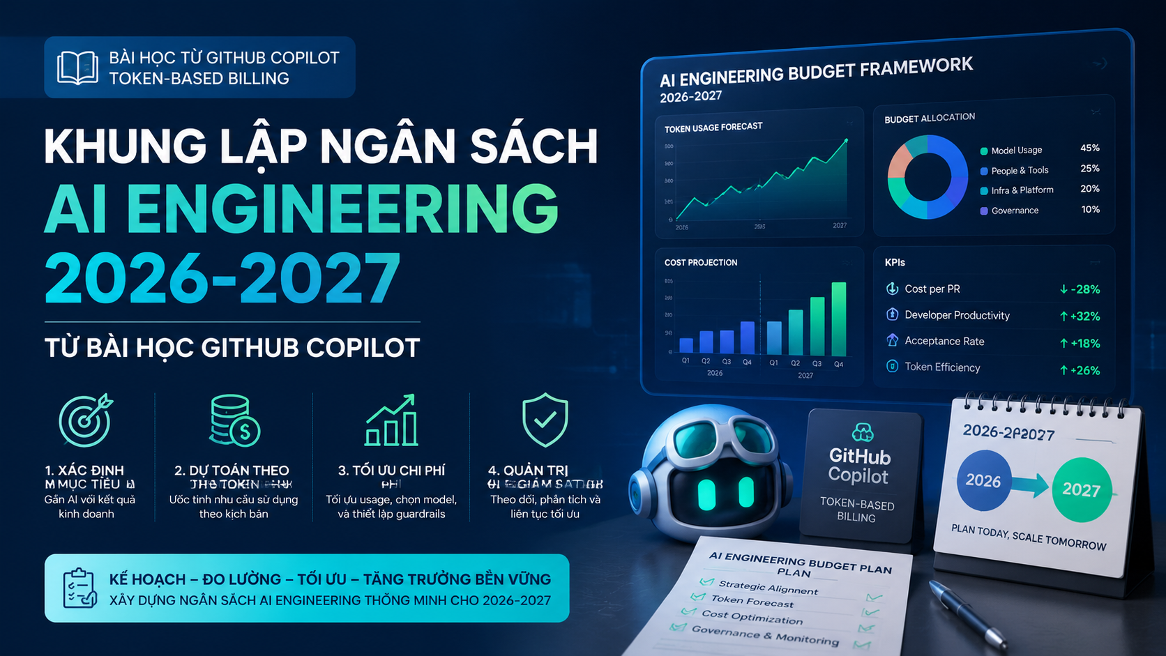 Khung lập ngân sách AI Engineering 2026-2027 từ bài học GitHub Copilot Khung lập ngân sách AI Engineering 2026-2027 từ bài học GitHub Copilot - GitHub Copilot