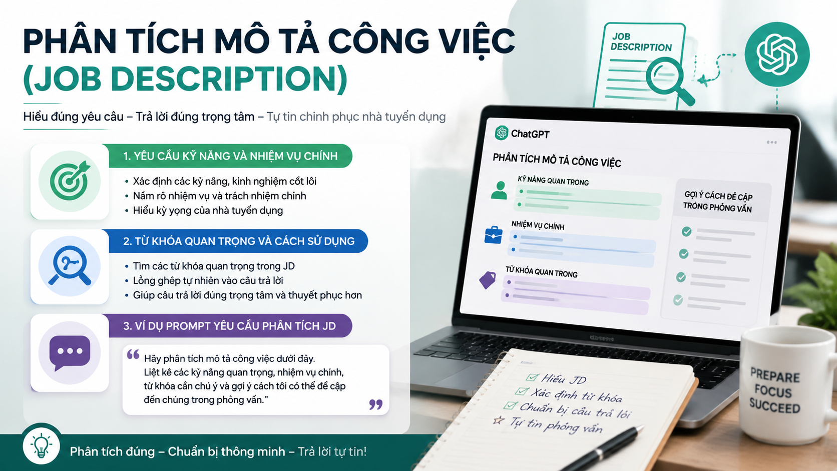 Phân Tích Mô Tả Công Việc (Job Description) - luyện phỏng vấn với chatgpt