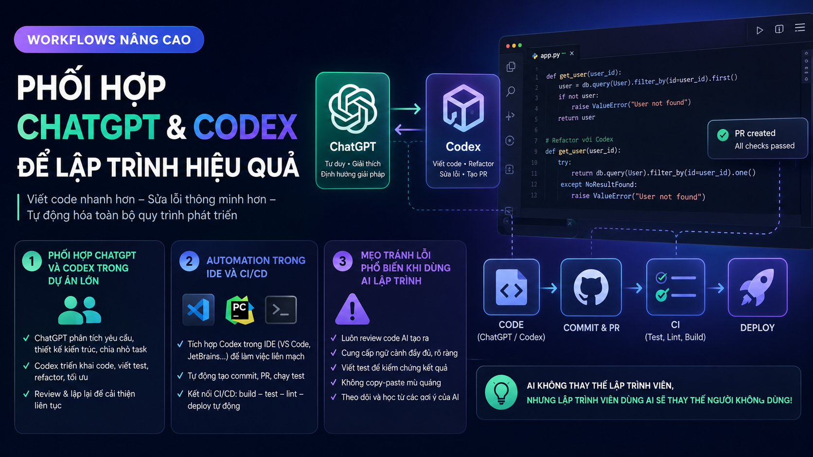 Workflows nâng cao với Codex Workflows nâng cao với Codex - chatgpt lập trình
