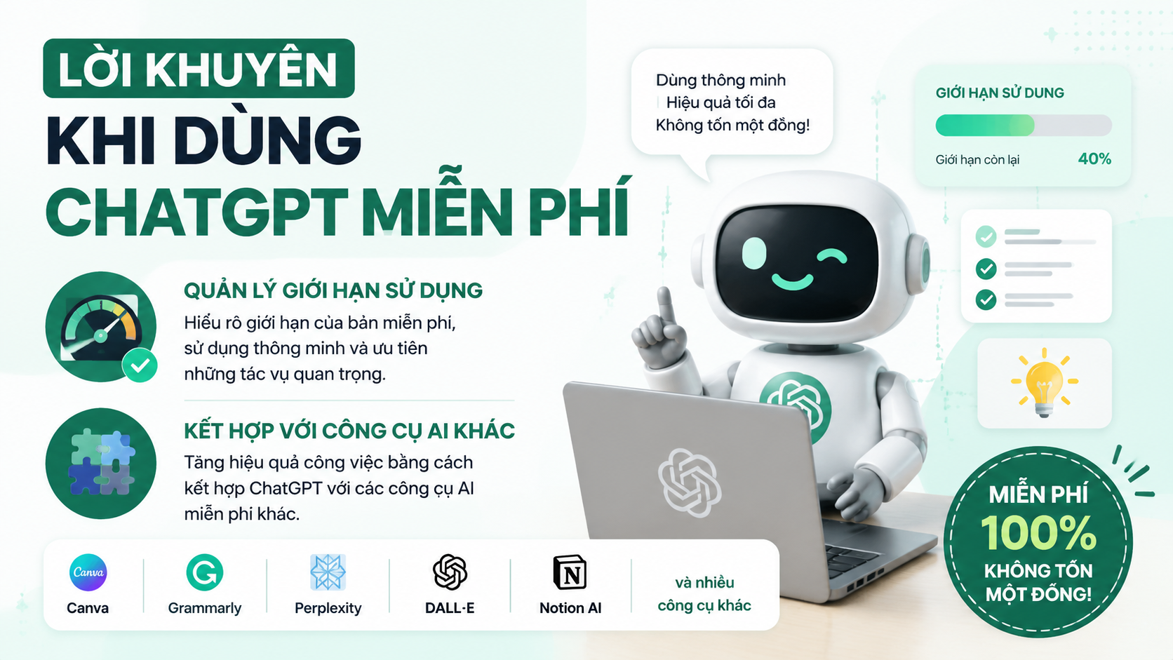 Lời Khuyên Khi Dùng ChatGPT Miễn Phí - chatgpt miễn phí