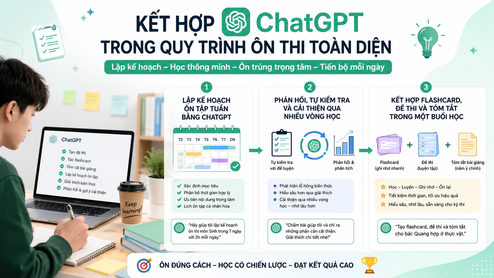 Kết hợp ChatGPT trong quy trình ôn thi toàn diện - chatgpt ôn thi