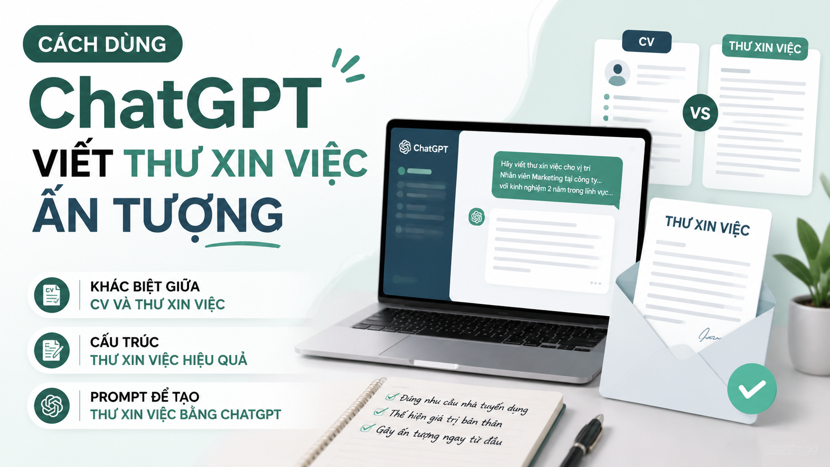 Cách dùng ChatGPT viết thư xin việc ấn tượng Cách dùng ChatGPT viết thư xin việc ấn tượng - viết cv bằng chatgpt