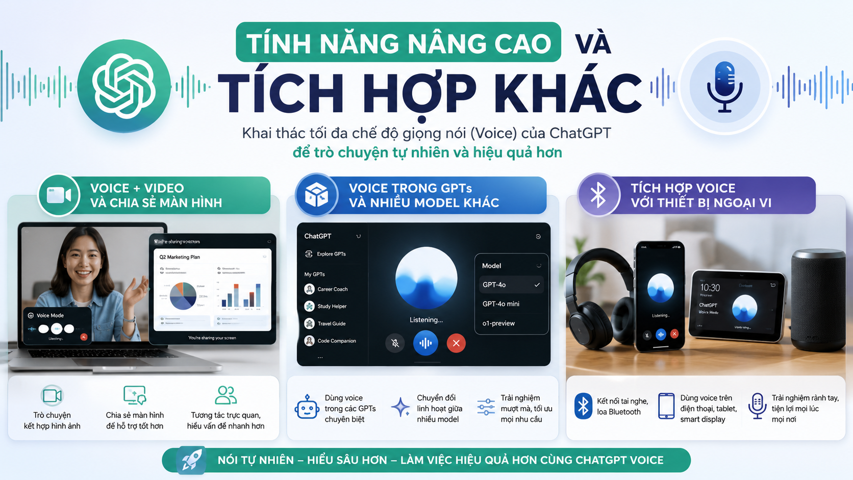 Tính Năng Nâng Cao Và Tích Hợp Khác - chatgpt voice