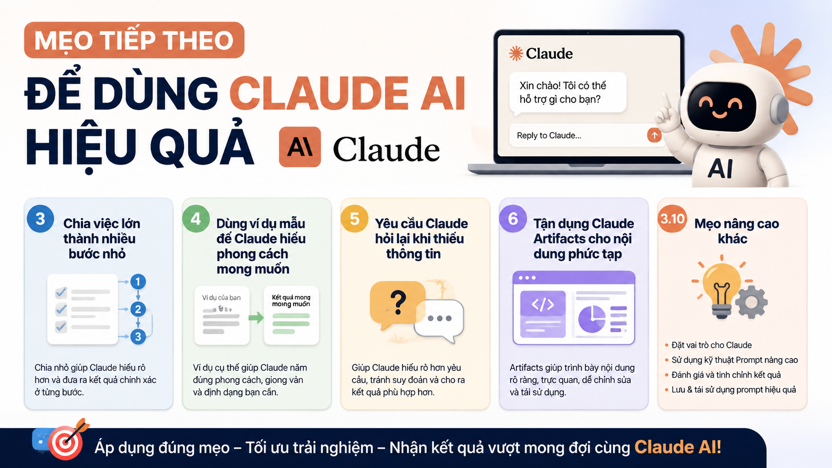Mẹo tiếp theo để dùng Claude AI hiệu quả - cách sử dụng claude ai hiệu quả