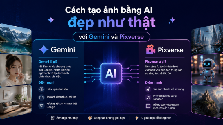 Giới thiệu Gemini và Pixverse - cách tạo ảnh bằng AI