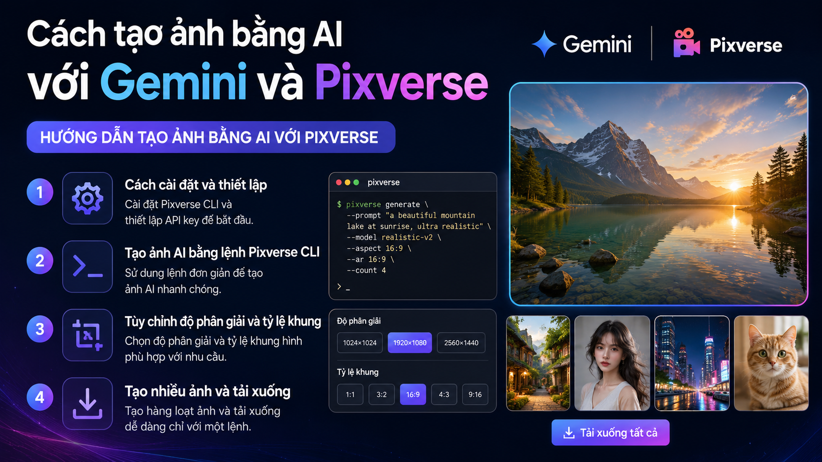 Hướng dẫn tạo ảnh bằng AI với Pixverse - cách tạo ảnh bằng AI
