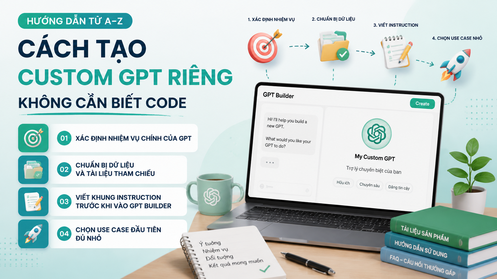 Chuẩn bị trước khi tạo Custom GPT Chuẩn bị trước khi tạo Custom GPT - tạo custom gpt