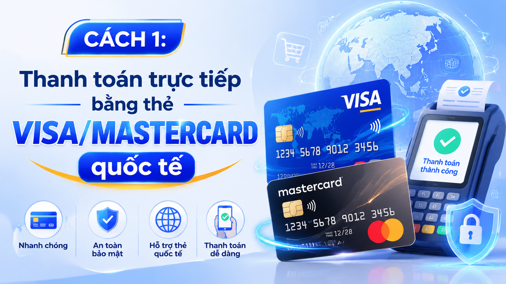 Cách 1: Thanh toán trực tiếp bằng thẻ Visa/Mastercard quốc tế Cách 1: Thanh toán trực tiếp bằng thẻ Visa/Mastercard quốc tế - Cách thanh toán & mua Claude Pro tại Việt Nam: Visa, Wise, MoMo virtual card
