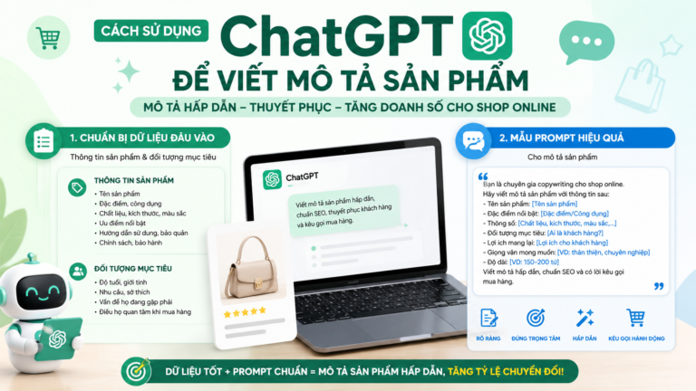 Cách sử dụng ChatGPT để viết mô tả sản phẩm - chatgpt cho bán hàng online