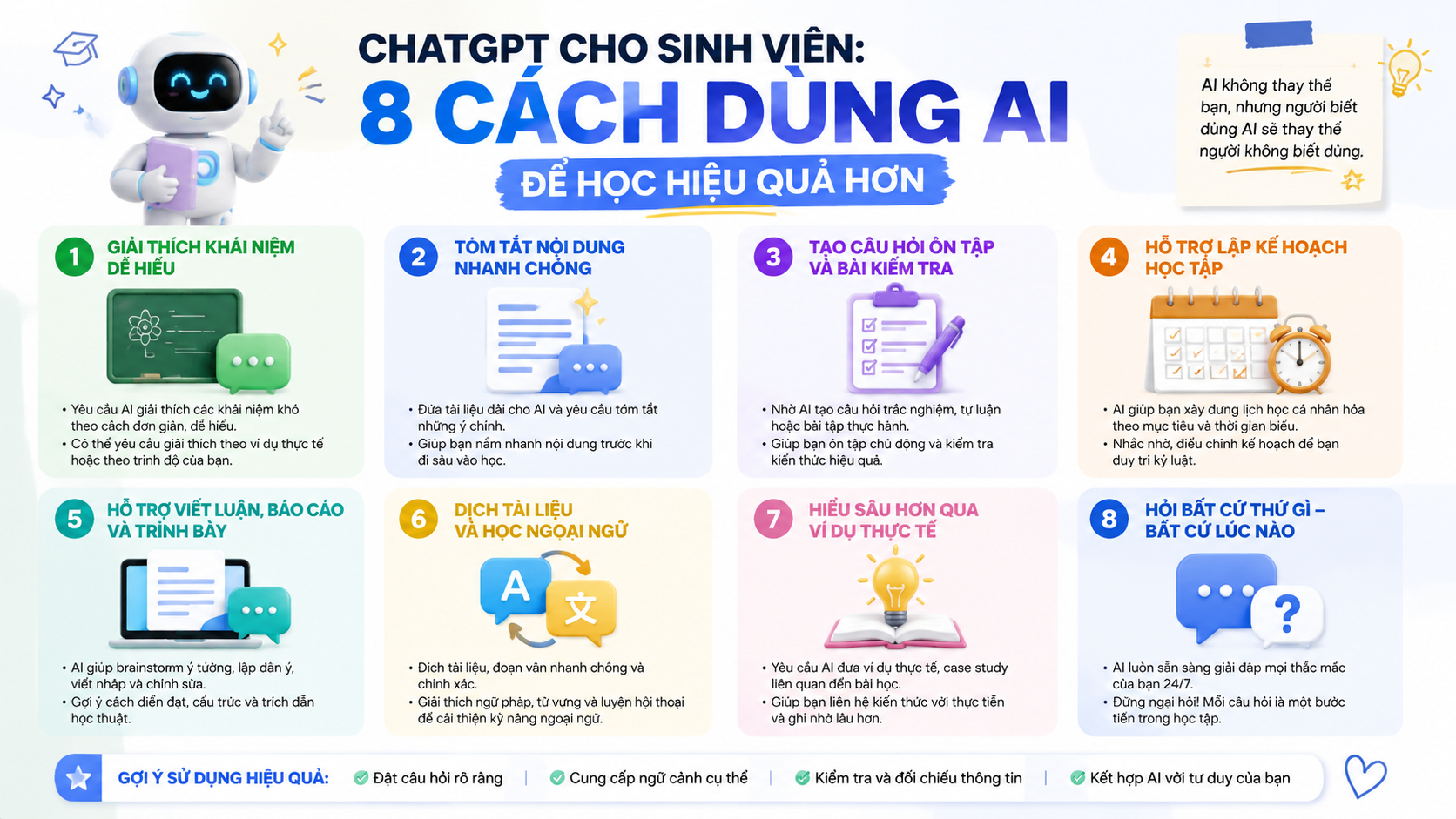 ChatGPT Cho Sinh Viên: 8 Cách Dùng AI Để Học Hiệu Quả Hơn - chatgpt cho sinh viên