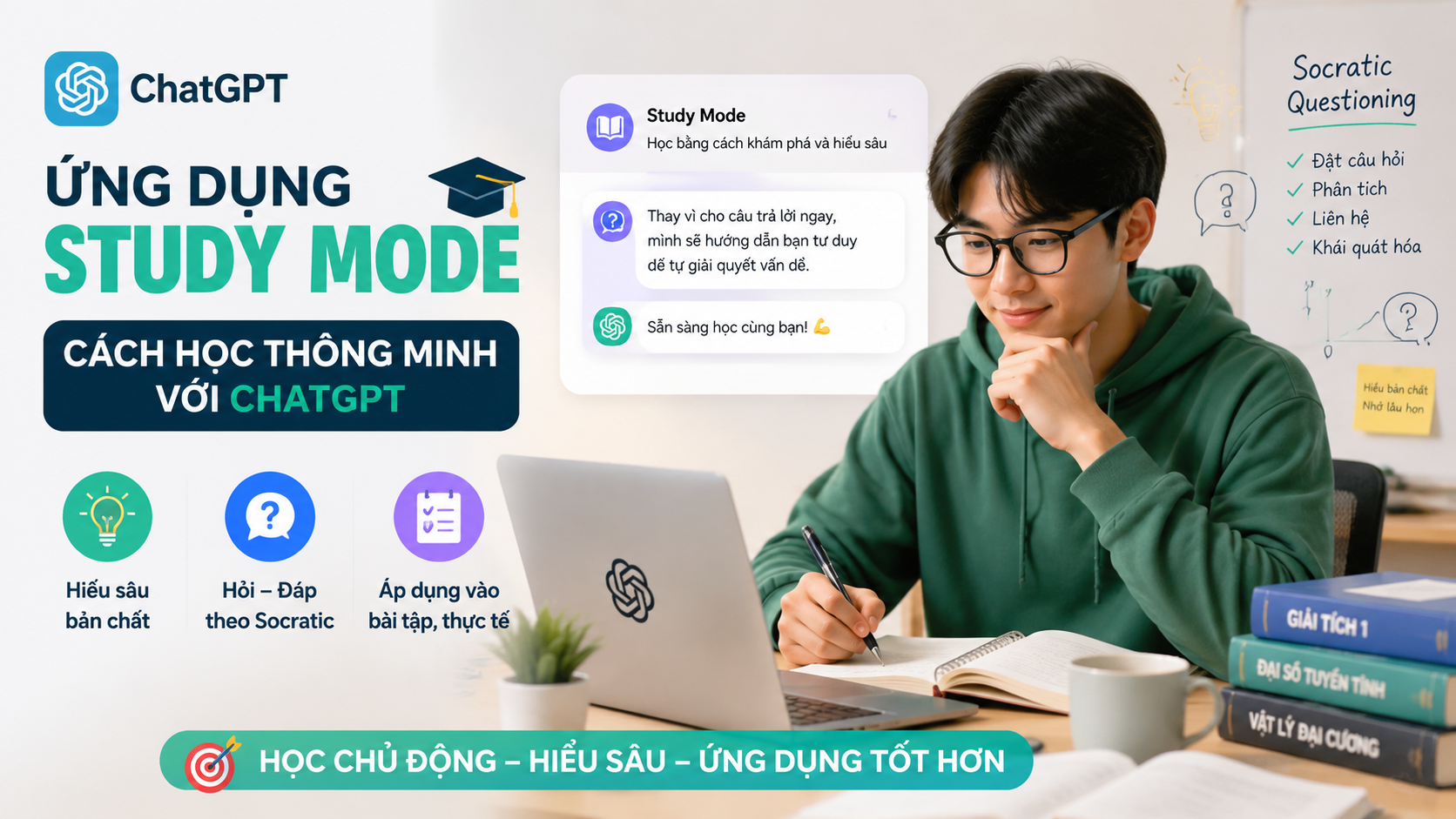 Ứng dụng study mode — cách học thông minh với ChatGPT - chatgpt cho sinh viên
