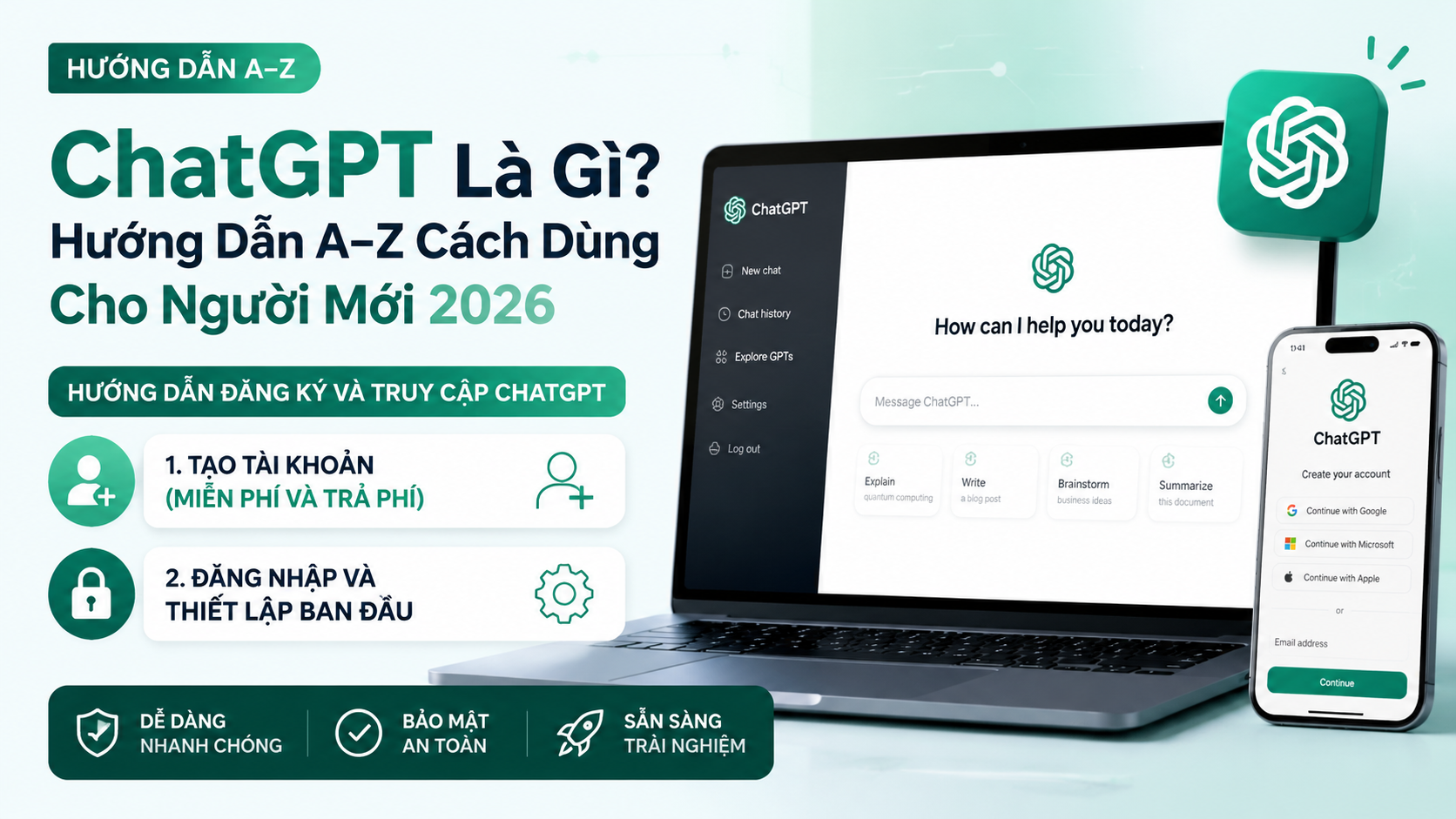 Hướng dẫn đăng ký và truy cập ChatGPT - chatgpt là gì