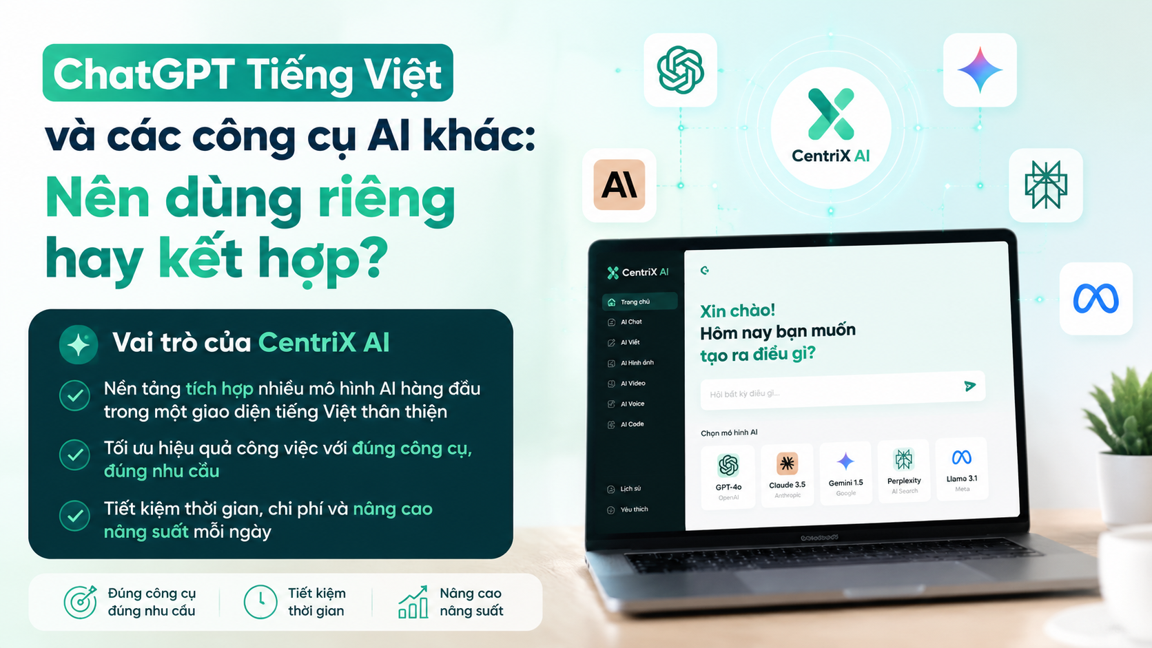ChatGPT tiếng Việt và các công cụ AI khác: Nên dùng riêng hay kết hợp? - chatgpt tiếng việt
