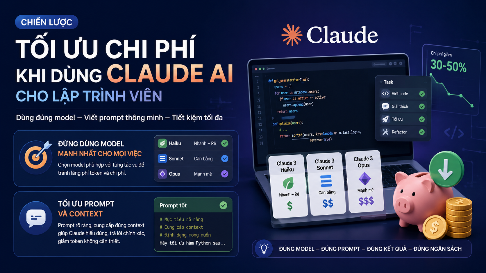 Chiến lược tối ưu chi phí khi dùng Claude AI cho lập trình viên Chiến lược tối ưu chi phí khi dùng Claude AI cho lập trình viên - claude ai cho lập trình viên