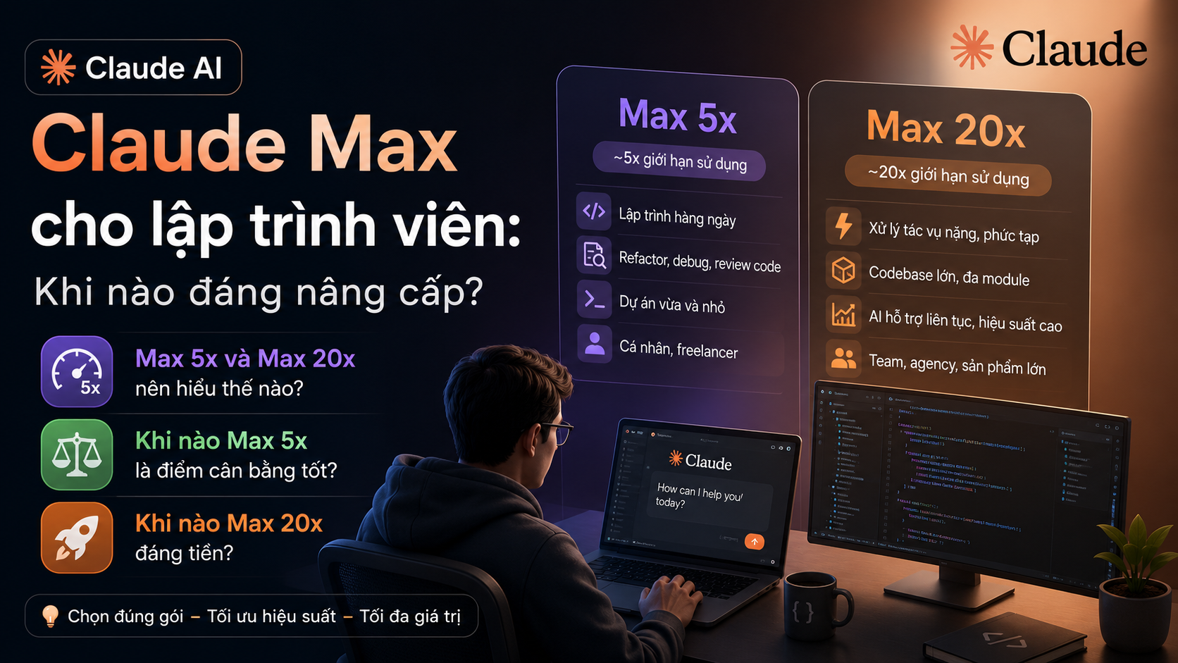 Claude Max cho lập trình viên: khi nào đáng nâng cấp? Claude Max cho lập trình viên: khi nào đáng nâng cấp? - claude ai cho lập trình viên