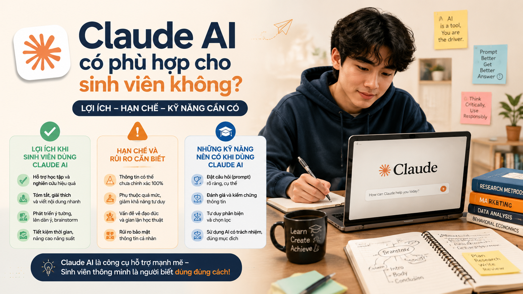 Claude AI có phù hợp cho sinh viên không? - claude ai cho sinh viên