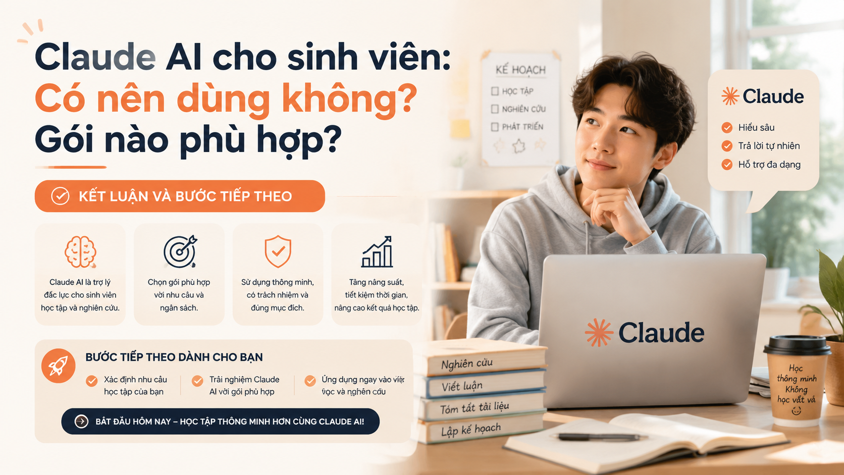 Kết luận và bước tiếp theo - claude ai cho sinh viên