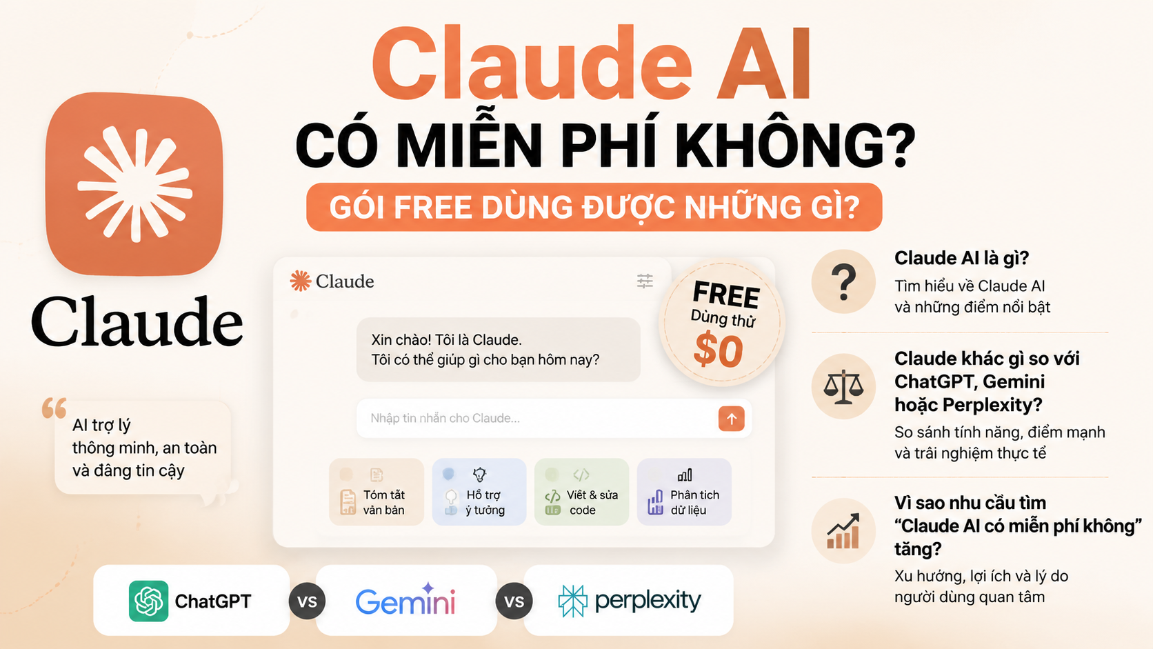 Claude AI là gì và vì sao nhiều người tìm gói miễn phí? Claude AI là gì và vì sao nhiều người tìm gói miễn phí? - claude ai có miễn phí không