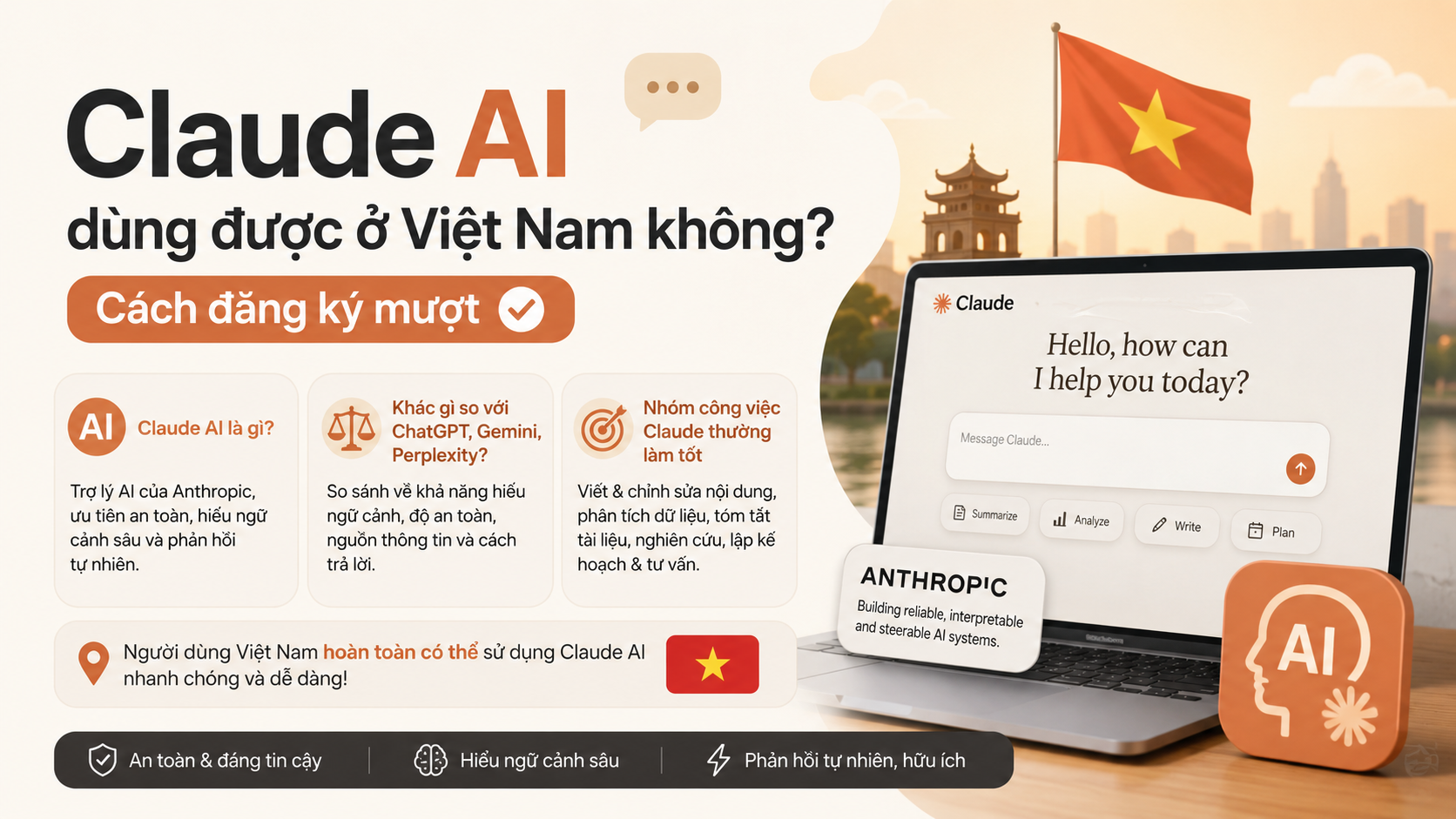 Claude AI là gì và vì sao được người dùng Việt Nam quan tâm? - claude ai dùng được ở việt nam không