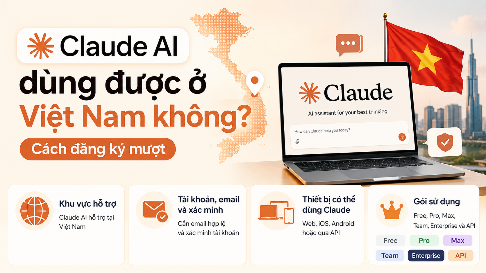Điều kiện để dùng Claude AI tại Việt Nam - claude ai dùng được ở việt nam không
