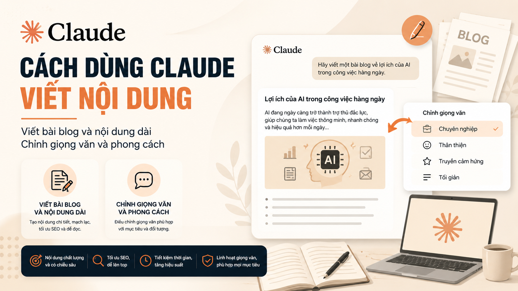 Cách dùng Claude viết nội dung - Claude AI là gì