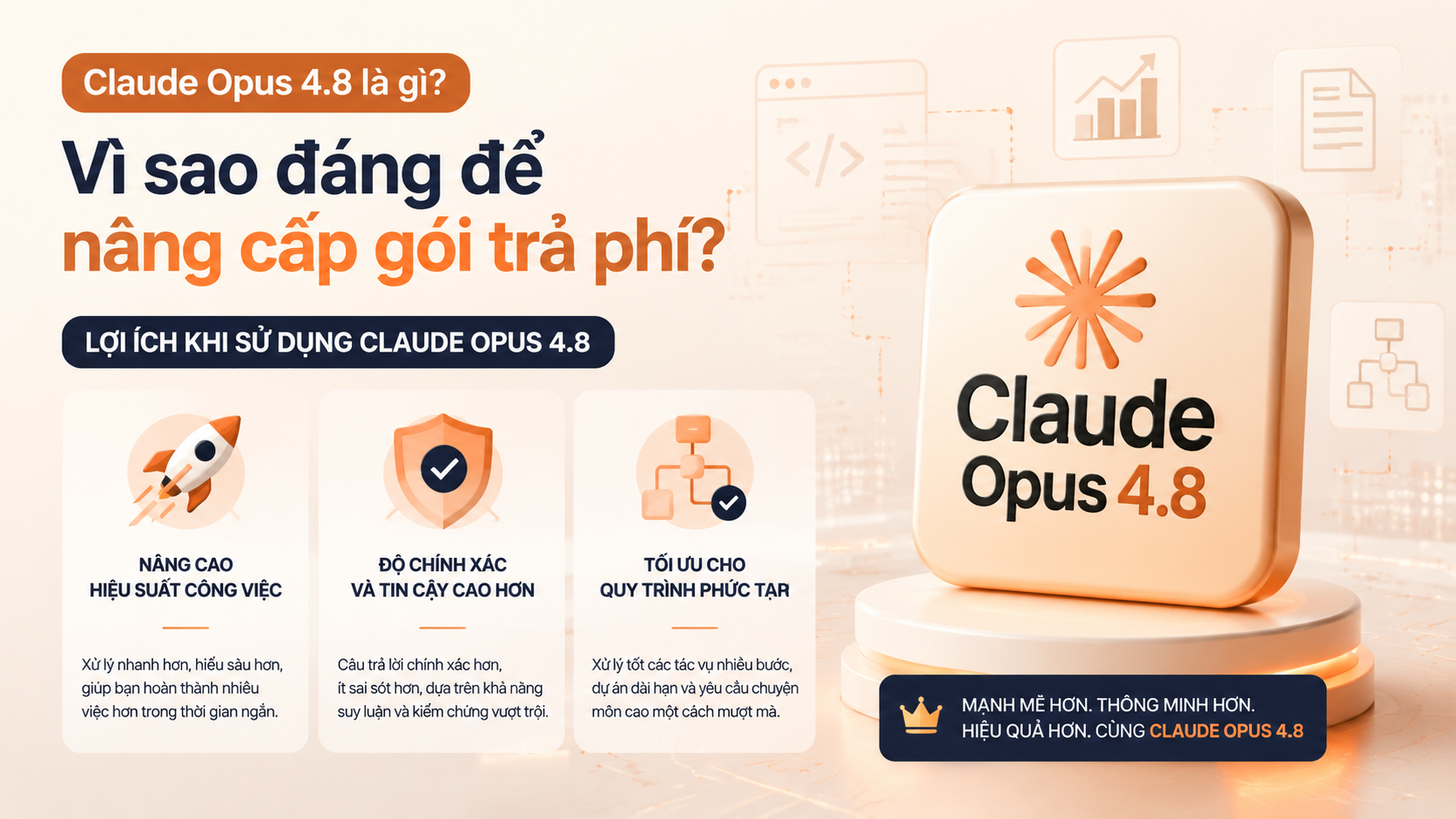 Lợi ích khi sử dụng Claude Opus 4.8 - claude opus 4.8 là gì