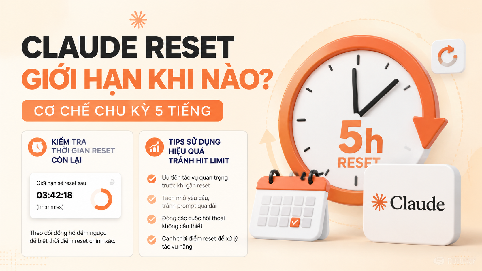 Cách theo dõi và tối ưu thời điểm reset - claude reset quota khi nào