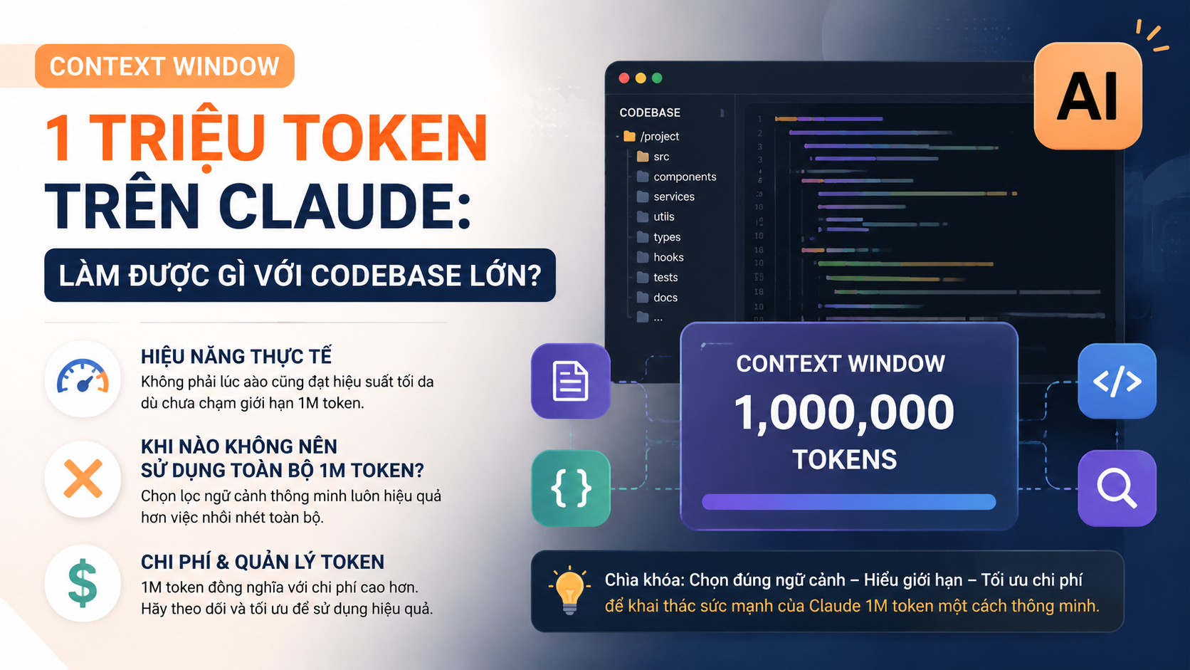 Giới hạn và lưu ý khi sử dụng 1M token - context window claude 1m token