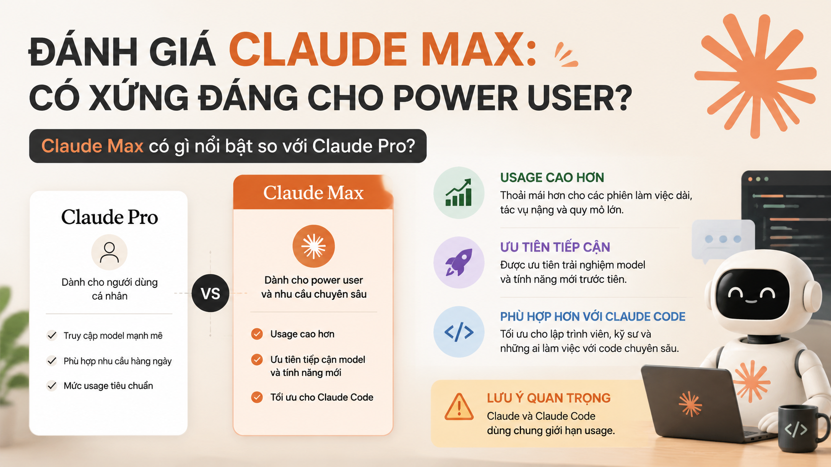 Claude Max có gì nổi bật so với Claude Pro? - đánh giá claude max