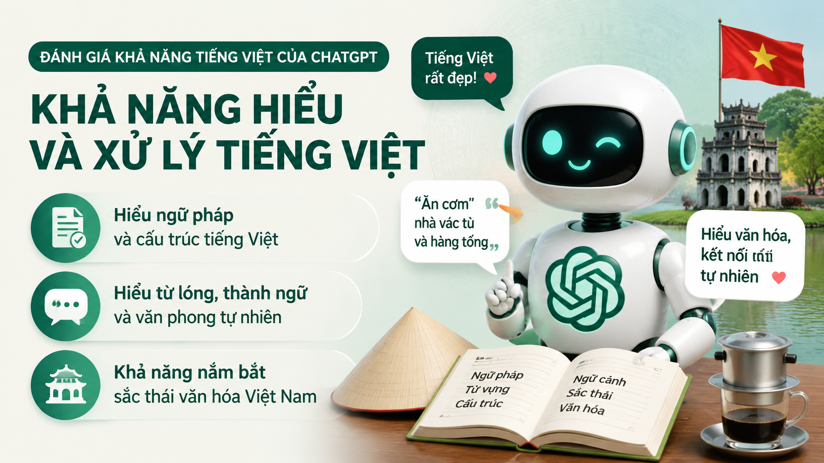 Khả năng hiểu và xử lý tiếng Việt - chatgpt tiếng việt có tốt không