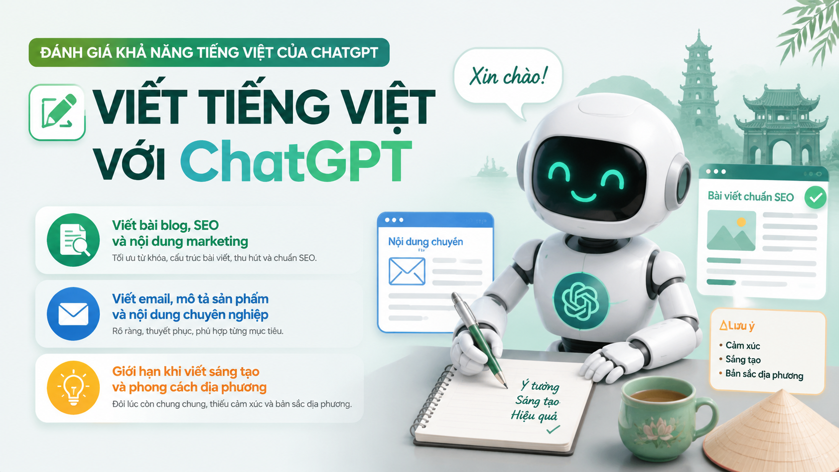 Viết tiếng Việt với ChatGPT - chatgpt tiếng việt có tốt không