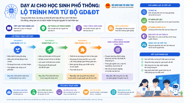 Dạy AI cho học sinh phổ thông: Lộ trình mới từ Bộ GD&ĐT - dạy AI cho học sinh