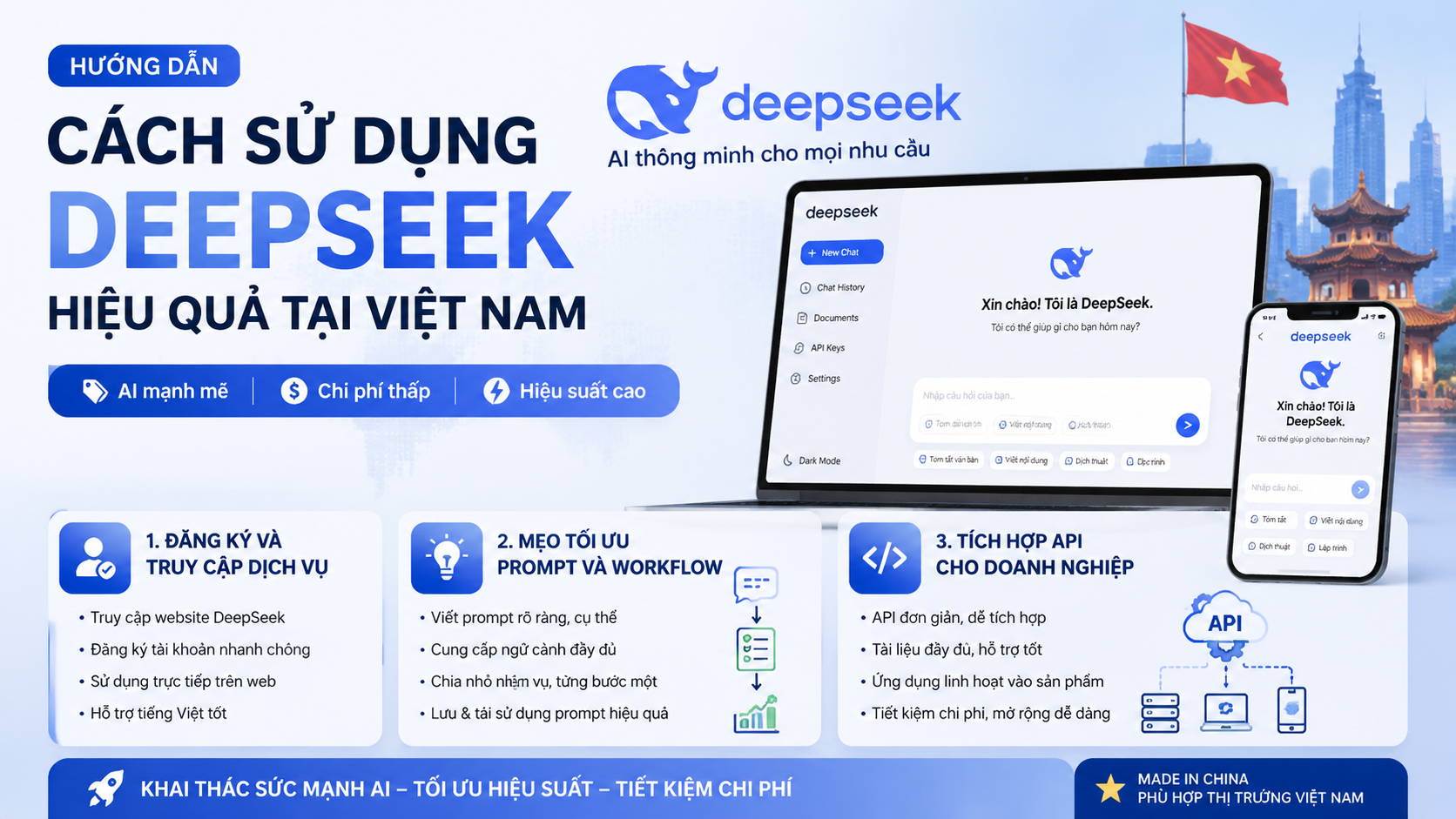 Cách sử dụng DeepSeek hiệu quả tại Việt Nam Cách sử dụng DeepSeek hiệu quả tại Việt Nam - DeepSeek là gì