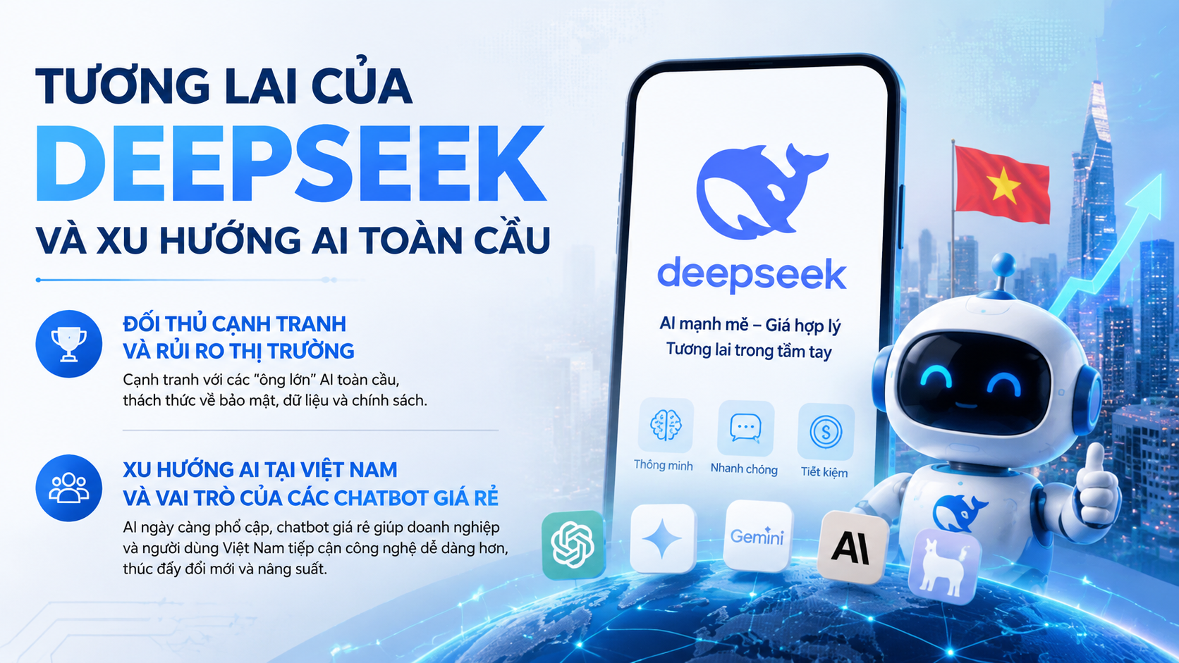 Tương lai của DeepSeek và xu hướng AI toàn cầu Tương lai của DeepSeek và xu hướng AI toàn cầu - DeepSeek là gì