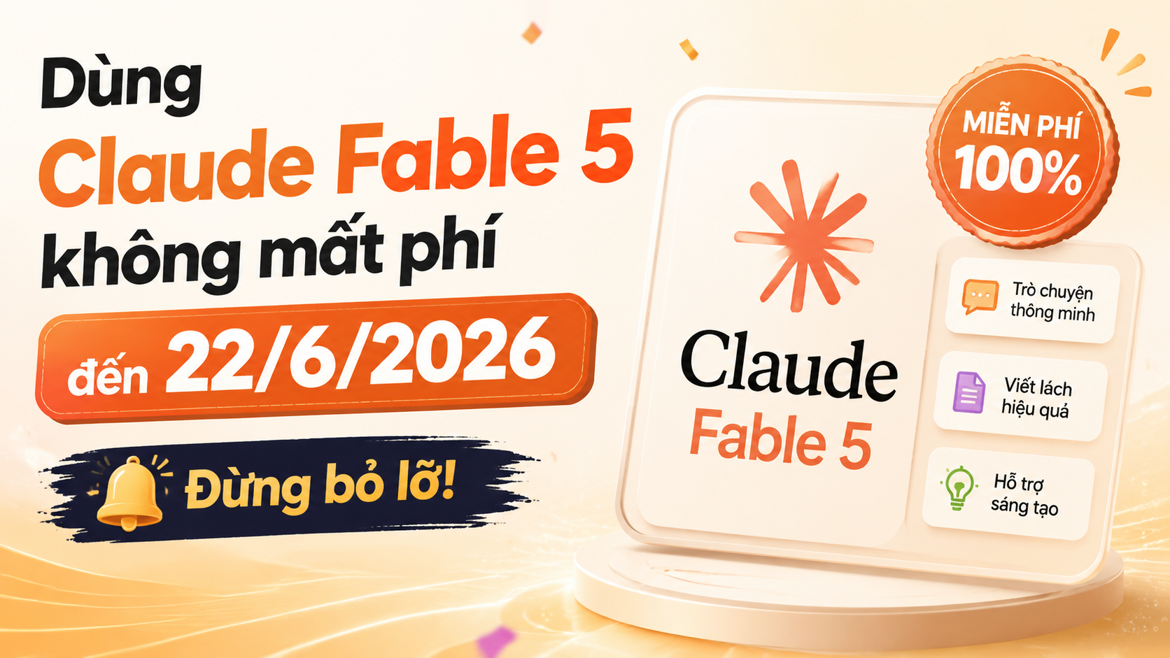 H1 dùng Claude Fable 5 không mất phí, Fable 5 đến 22/6