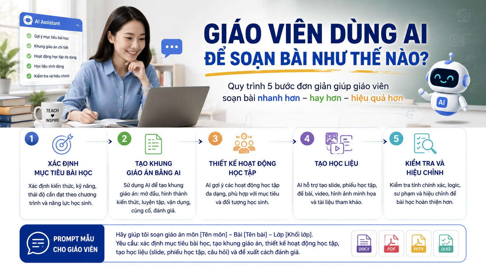 Giáo viên dùng AI để soạn bài như thế nào? - giáo viên dùng AI