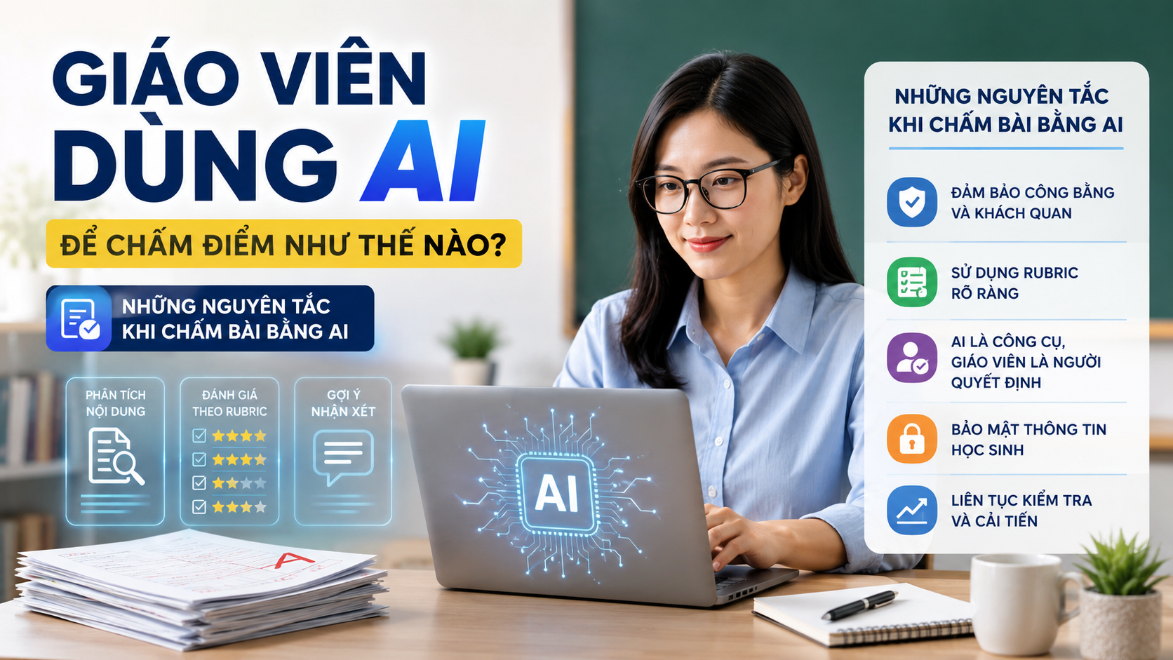 Giáo viên dùng AI để chấm điểm như thế nào? - giáo viên dùng AI