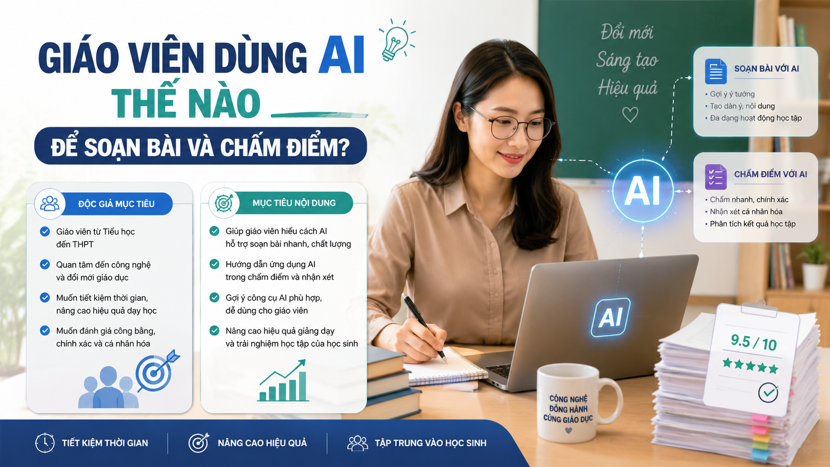 Target Audience & Objectives - giáo viên dùng AI
