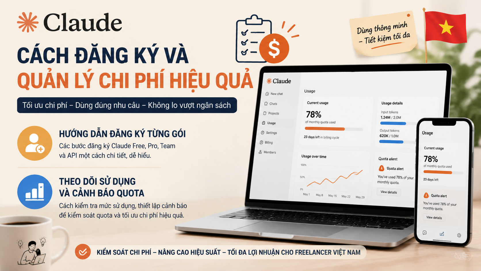 Cách đăng ký và quản lý chi phí hiệu quả Cách đăng ký và quản lý chi phí hiệu quả - gói claude cho freelancer