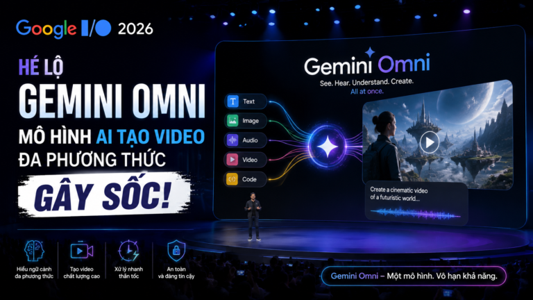 Google I/O 2026 hé lộ Gemini Omni - mô hình AI tạo video đa phương thức gây sốc - Google I/O 2026 hé lộ Gemini Omni - mô hình AI tạo video đa phương thức gây sốc