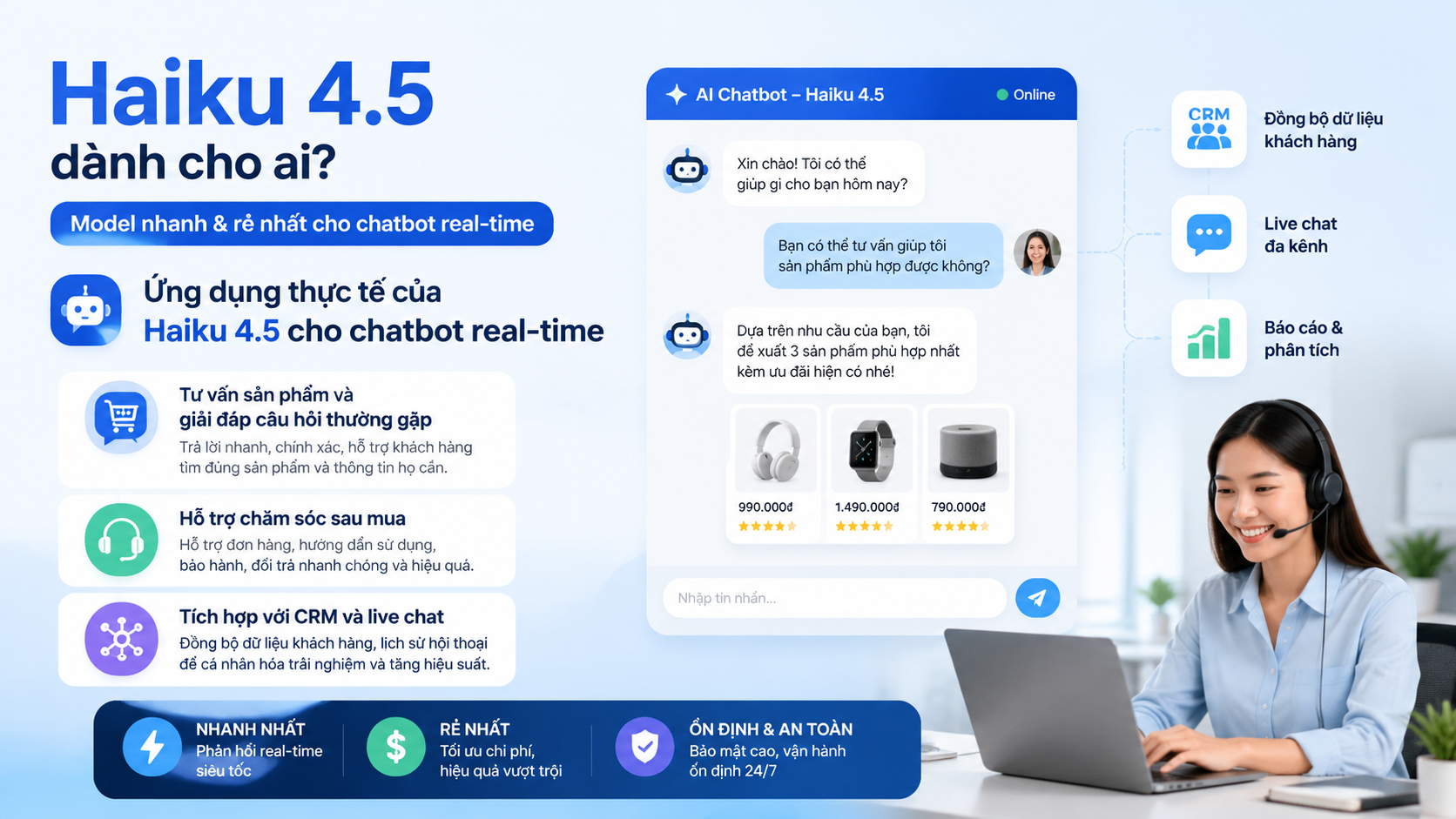Ứng dụng thực tế của Haiku 4.5 cho chatbot real-time - claude haiku 4.5