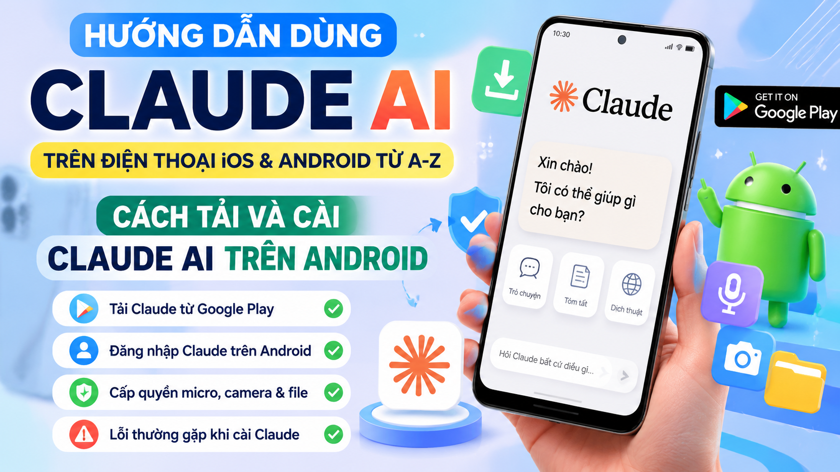 Cách tải và cài Claude AI trên điện thoại Android - claude ai trên điện thoại