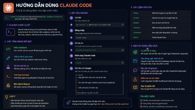 Hướng dẫn dùng Claude Code cho lập trình viên mới - cách dùng claude code