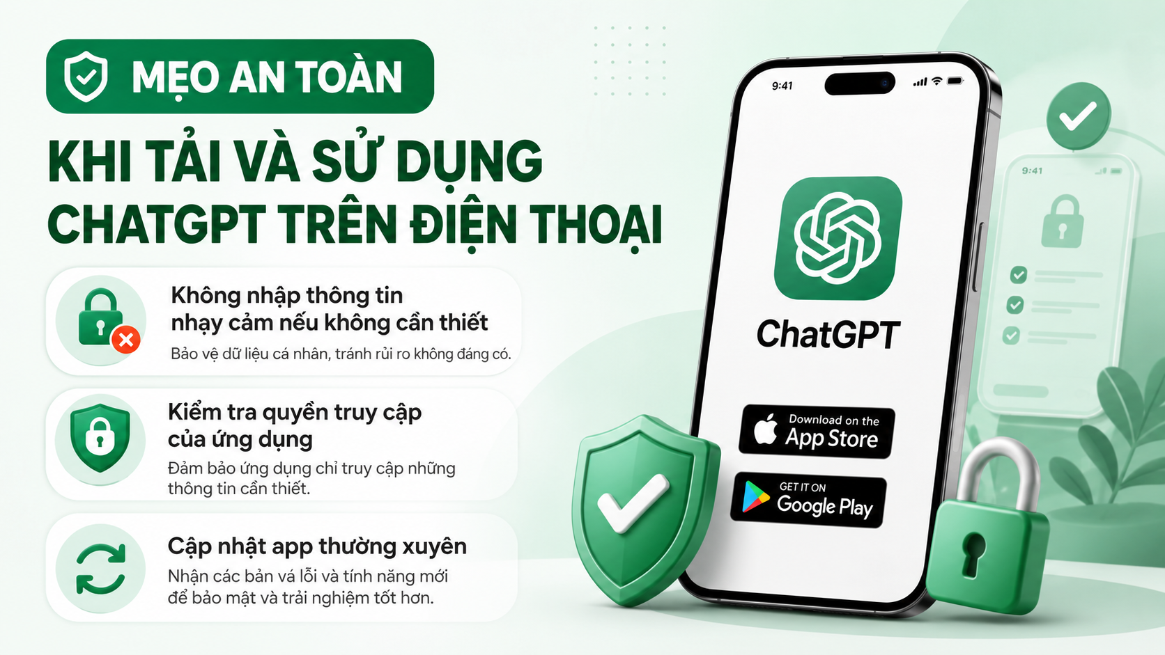 Mẹo an toàn khi tải và sử dụng ChatGPT trên điện thoại - tải chatgpt