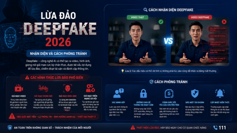 Lừa đảo deepfake 2026: Nhận diện và cách phòng tránh - lừa đảo deepfake