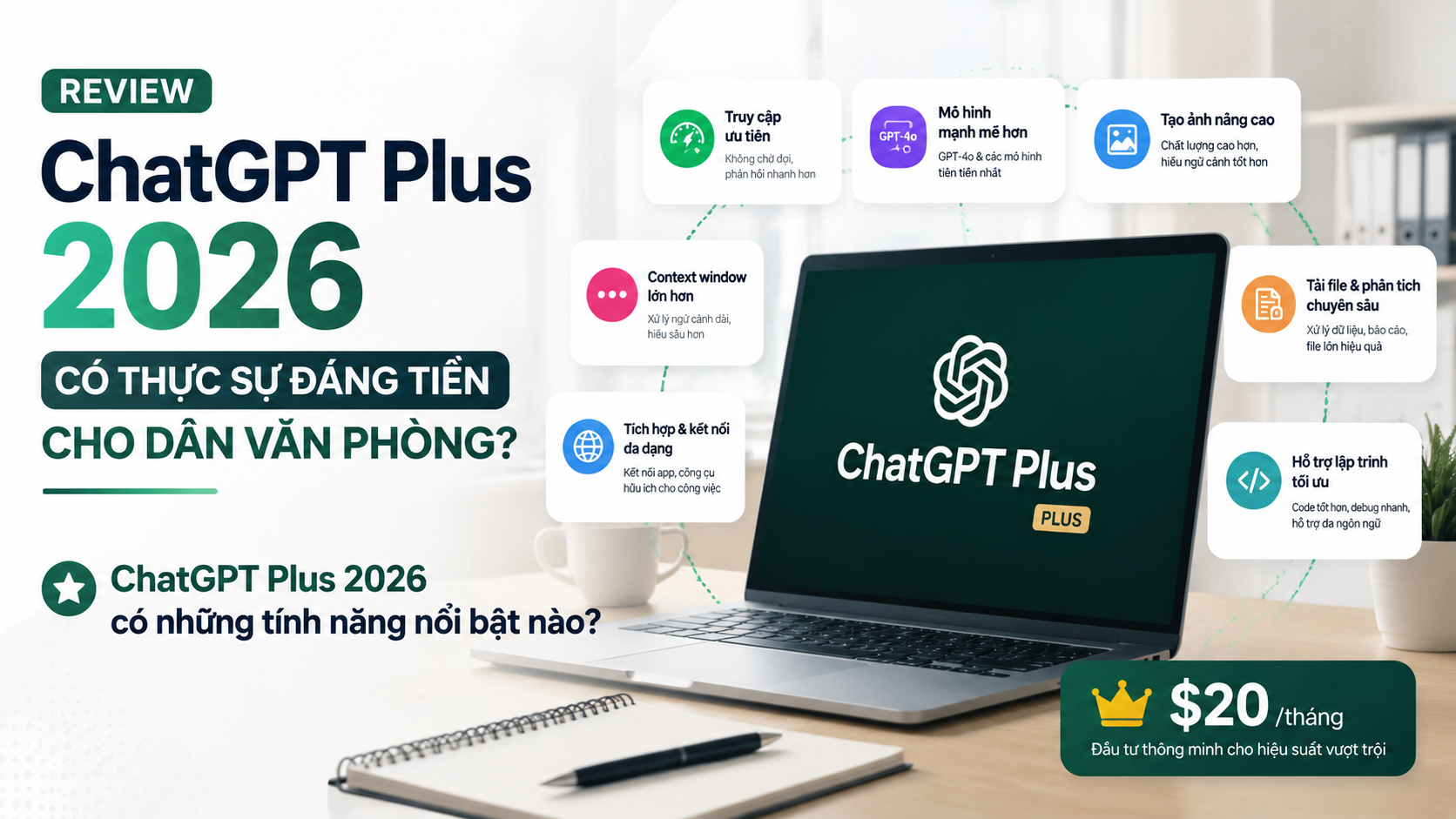 ChatGPT Plus 2026 có những tính năng nổi bật nào? ChatGPT Plus 2026 có những tính năng nổi bật nào? - review chatgpt plus